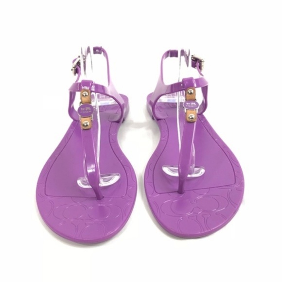 NIB Coach Piccadilly Jelly Sandals - Picture 2 of 4
